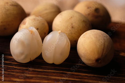 The duku, or Lansium domesticum often misidentified as  Lansium parasiticum is a type of fruit belonging to the Meliaceae family.