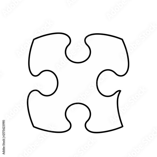 Puzzle piece outline
