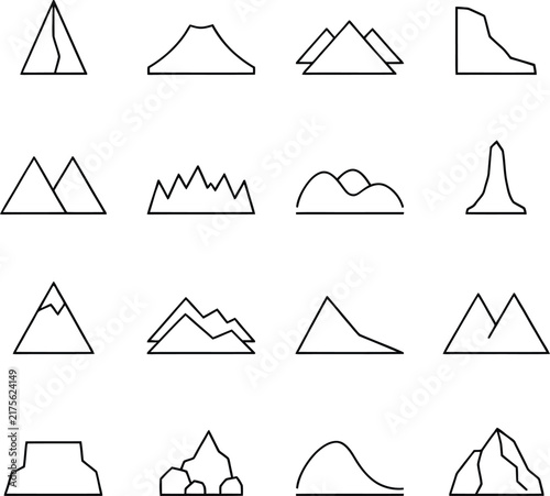 Black and white line of geometric shapes and abstract patterns line geometric shapes triangles