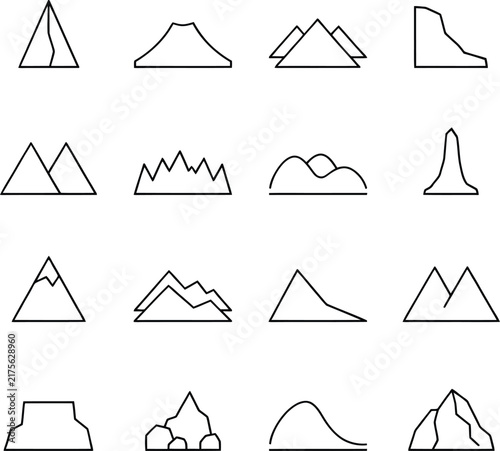 Black and white line of geometric shapes and abstract patterns line geometric shapes triangles