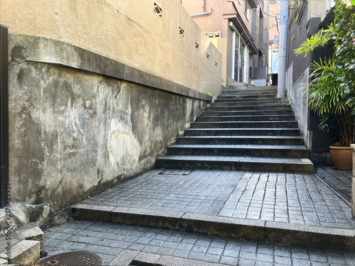 Obraz na płótnie 神楽坂路地（日本、東京都新宿区） 
