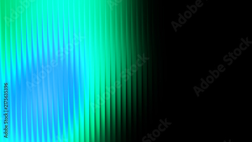 Fotografie Abstract background with vertical blue and green light stripes