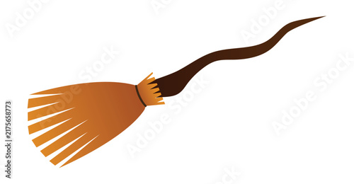 Fotografie Magic flying broomstick