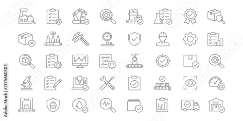 Manufacturing Quality Icons