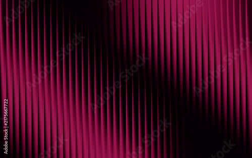 Striking vertical pink black curtain texture isolated on white background