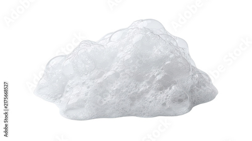 Single piece of white rock salt crystal isolated on transparent background