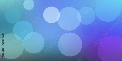 Obraz na plátně Abstract blue and purple gradient background with scattered transparent circles ideal for modern digital designs
