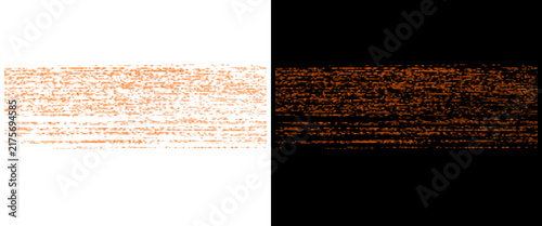 Abstract digital noise texture, orange static data stream on white and black background, glitch art pattern for tech designs