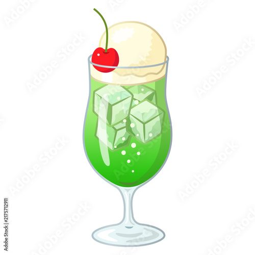 クリームソーダのイラスト・アイコン