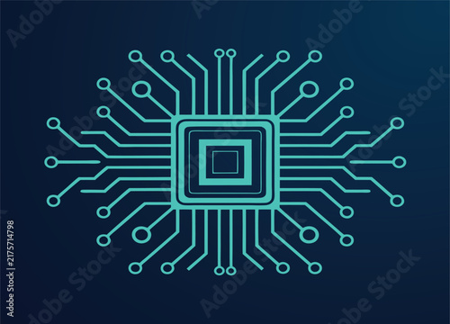 Canvastavla circuit board vector