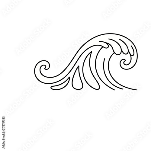 Stylized Wave Illustration