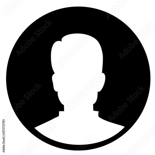 vector silhouette of a man