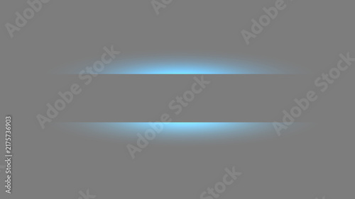 Blue Horizontal Light Beam Overlay – Soft Glowing Energy Streak Effect