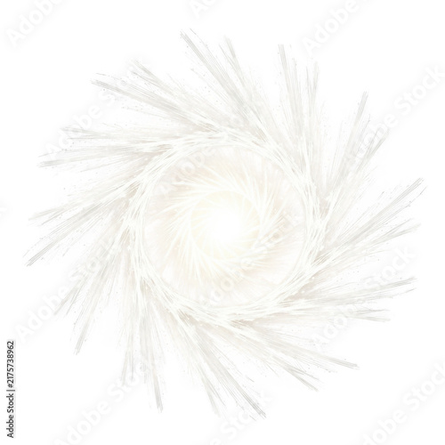 A white swirly burst of lines isolated on transparent background