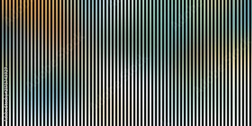 Quadro su tela Abstract vertical line pattern with blurred rainbow color gradients creates modern high contrast texture for web design