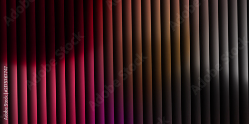Abstract Dark Red Vertical Striped Background. Abstract dark pink vertical stripes background, glowing neon light bars on black backdrop.  ideal for design, presentation and visual effects.
