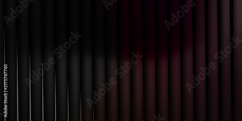 Abstract Dark Red Vertical Striped Background. Abstract dark pink vertical stripes background, glowing neon light bars on black backdrop.  ideal for design, presentation and visual effects.
