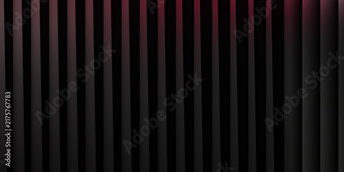 Abstract Dark Red Vertical Striped Background. Abstract dark pink vertical stripes background, glowing neon light bars on black backdrop.  ideal for design, presentation and visual effects.

