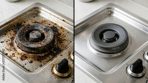 Dirty vs Clean Stove Burner: Before and After Cleaning Comparison