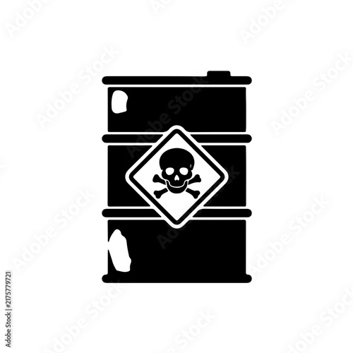 silhouette captures a vintage or retro industrial aesthetic. It is ideal for concepts involving hazardous waste, environmental pollution, industrial safety, chemical danger, and heavy manufacturing.
​