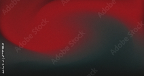 Canvastavla Abstract red and black gradient background with smooth curves with grain effect