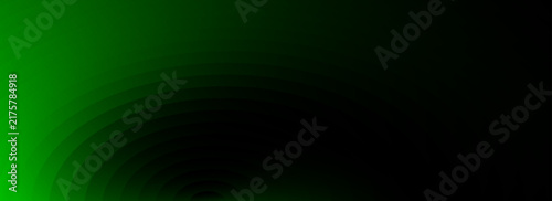 abstract background with a smooth gradient from deep black to vibrant green, featuring overlapping curved dark lines and shapes that create a dramatic and sophisticated look.