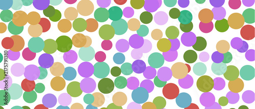 seamless pattern with colored circles