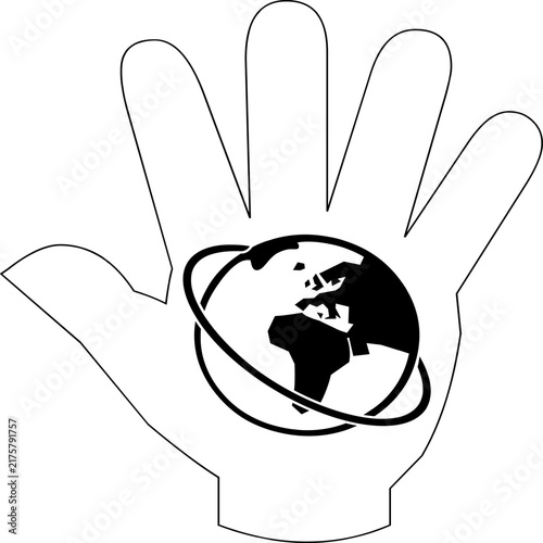 Hand Holding Earth Globe Symbolizing Environmental Protection and Sustainability
