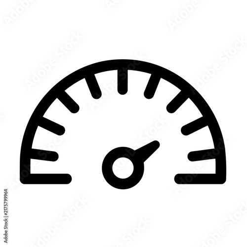 Bild auf Leinwand Minimalist feeler gauge measuring tool vector icon