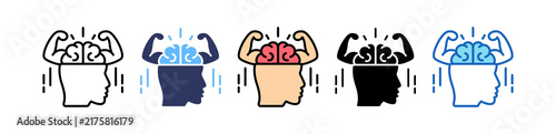 Plakat Inner Strength multiple icon