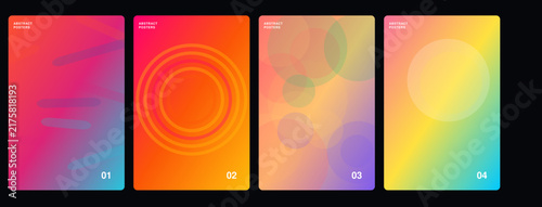 Vibrant gradient vector background design with warm orange, pink and purple hues for modern branding
