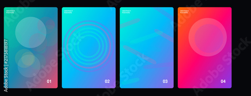 Modern Gradient Geometric Background Design with Soft Pink Blue Purple Colors