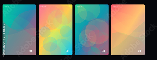 Modern Gradient Geometric Background Vector Design in Bright Colors for Digital Use