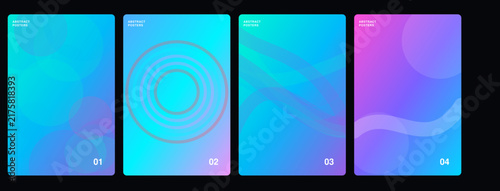 Modern Abstract Geometric Background Design with Gradient Colors and Clean Lines