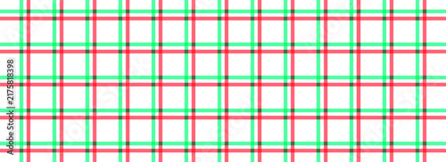 classic gingham plaid pattern features a seamless crisscross grid of vibrant green, muted red, dark brownish-red, and white intersecting lines.