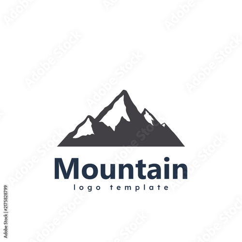 Mountain vector icon design template
