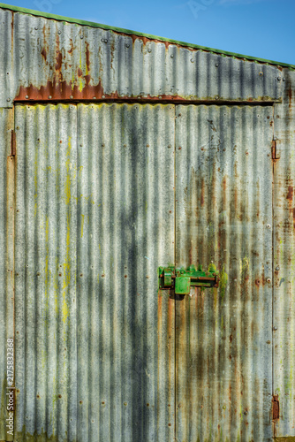 Foto Corrugated iron wall