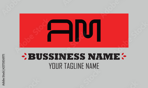 AM A am initial logo | initial based abstract modern minimal creative logo, vector template image. luxury logotype logo, real estate homie logo. typography logo. initials logo