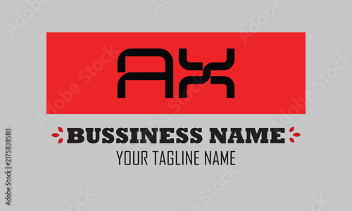 AX A ax initial logo | initial based abstract modern minimal creative logo, vector template image. luxury logotype logo, real estate homie logo. typography logo. initials logo