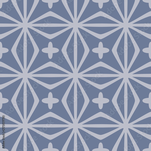 Japanese Diamond Star Vector Seamless Pattern