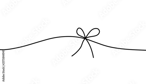 Doodle ribbon line art inspired by tangled thread illustration  drawing that can be used for sticker, book, icon, decorative, etc. cute with black color	