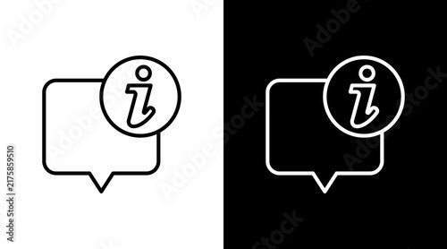Obraz na płótnie Information With Icon Set Design