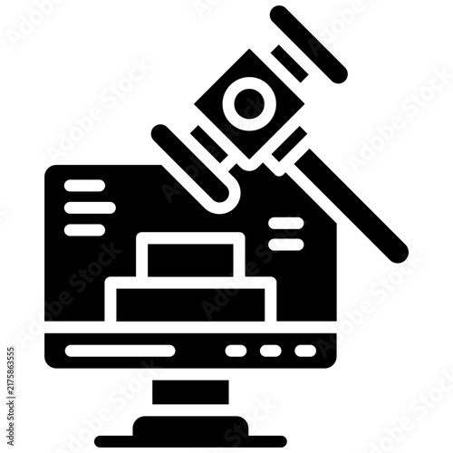 Obraz na plátne Auction Icon