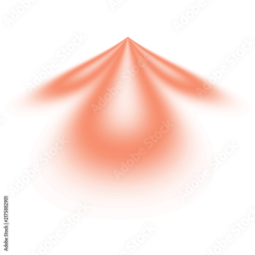 Orange Light Beam Effect