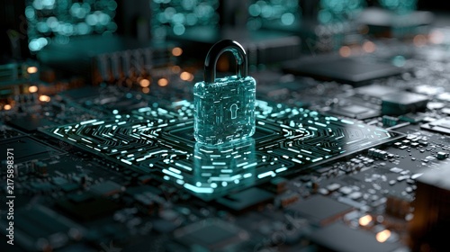 Digital lock on circuit board