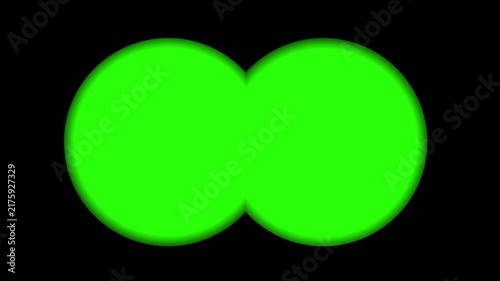 Binocular viewfinder with green screen background. suitable for Military video overlays. 4K Video