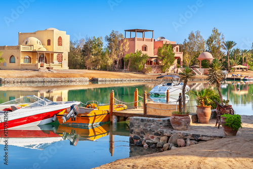 El Gouna townscape. Egypt