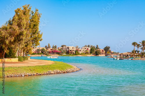 Urban landscape of El Gouna. Egypt