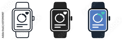Bild auf Leinwand Smart Watch Wearable Technology Icon