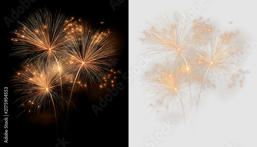 Isolated Fireworks Spark Explosion for Creative Compositions
